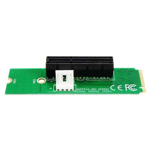 PCI-E 1X/4X Card to NGFF M.2 M Male Adapter Key PCIE Slot Board With Converter