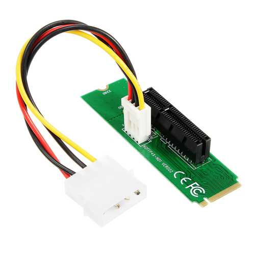 PCI-E 1X/4X Card to NGFF M.2 M Male Adapter Key PCIE Slot Board With Converter