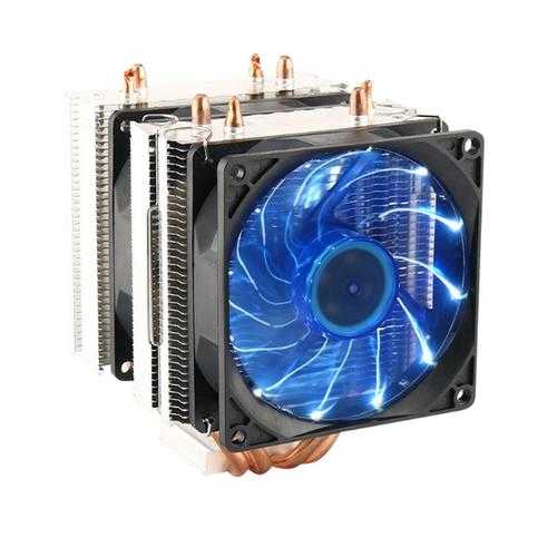 3 Pin 90mm LED Light CPU Cooling Fan Cooler Radiator for Intel LGA2011 LGA1155 AMD3+ AMD2