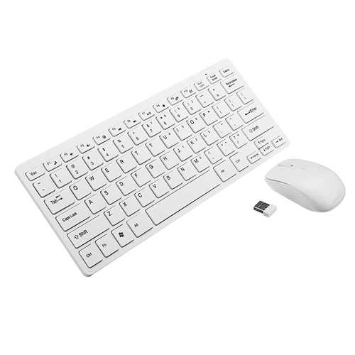 Ultra Thin 2.4GHz Wireless Keyboard and Mouse Kit Combo with Keyboard Cover