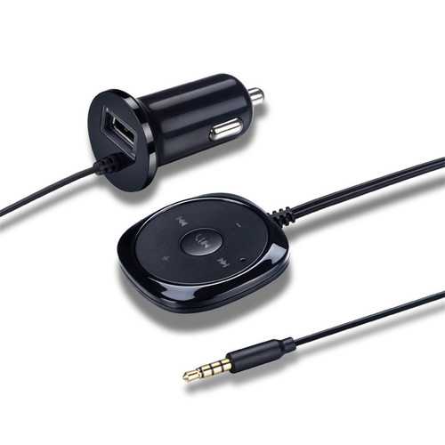 BC20 Wireless Bluetooth Receiver 3.5mm AUX Audio Music Receiver 5V 2.1A Car Charger