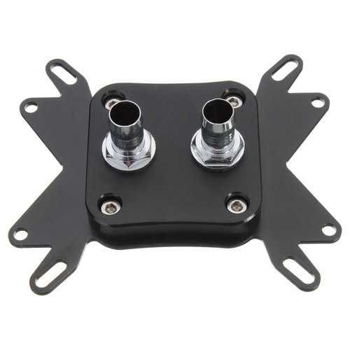 Black POM CPU Water Cooling Block for AMD AM2  AM3 for Intel 775 1155 1156