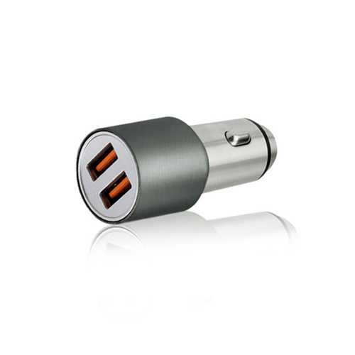 Bakeey QC3.0 Dual USB Metal Fast Car Charger For Mobile Phone Tablet Camera