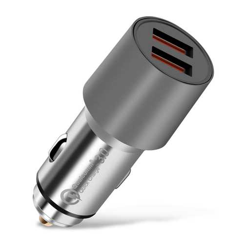 Bakeey QC3.0 Dual USB Metal Fast Car Charger For Mobile Phone Tablet Camera