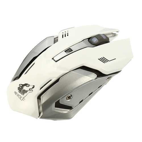 Rechargeable Wireless 1600DPI 7 Colors 5 Buttons Backlight Ergonomics Optical Gaming Mouse