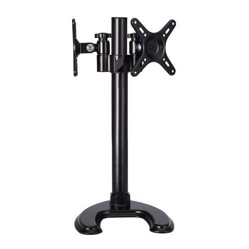 Multi-functional Desktop Base Dual Display Bracket 360° Rotatable Holder For 14-27 inches LCD Screen