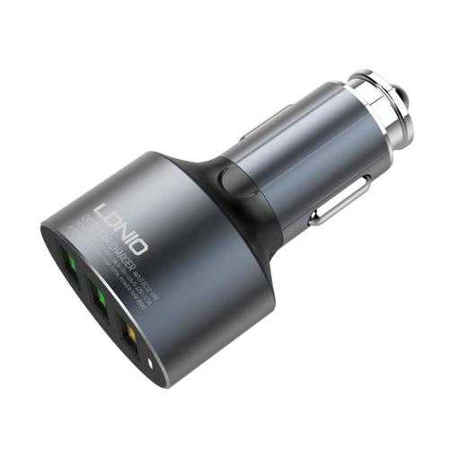 LDNIO C703Q Aluminum Alloy 36W 3 USB Quick Charge 3.0 Car Charger for Mobile Phone