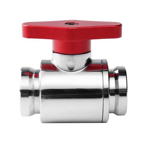 G1/4 Thread Dual Inner Teeth PC Water Cooling Shutoff Valve Water Ball Valve Waterway Control