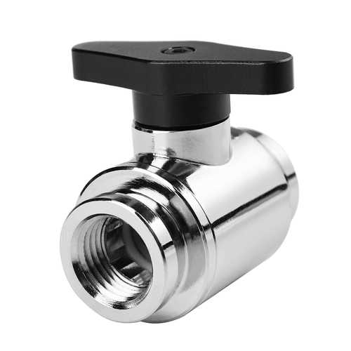 G1/4 Thread Dual Inner Teeth PC Water Cooling Shutoff Valve Water Ball Valve Waterway Control