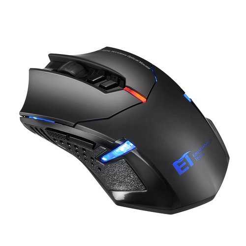 2.4G 2400DPI Adjustable Wireless Gaming Mouse 7 Buttons Backlight Quiet Mouse