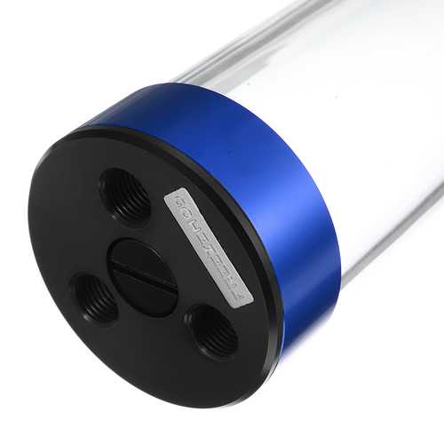 Multiple Color G1/4 23cmx6cm Acrylic Water Cooling Reservoir Tank for PC Liquid Cooling