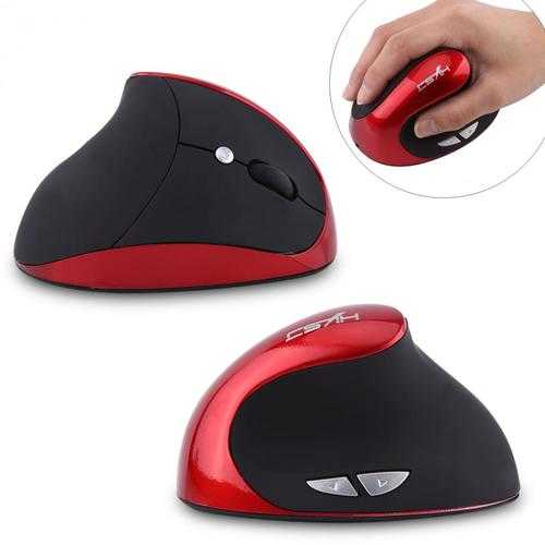 2400DPI Adjustable 6 Buttons 2.4GHz Rechargeable Wireless Ergonomic Vertical Optical Mouse Mice