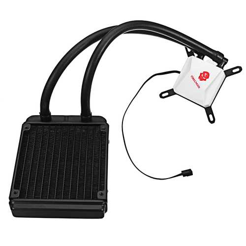 Coolman All-in-One 120mm RGB Water Cooling Cooler Heatsink for Intel AMD AM4