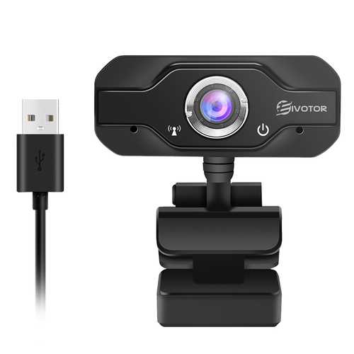 EIVOTOR 720P HD CMOS Sensor USB Webcam Adjustable Angel Computer Camera Built-in Microphone