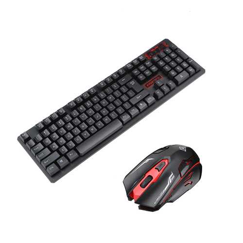 ARCHEER 2.4GHz Wireless Keyboard and Mouse Combo Set for Desktop PC Laptop Notebook