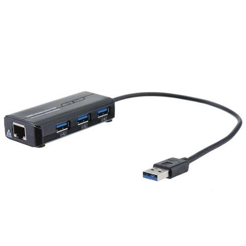 USB 3.0 to RJ45 Gigabit Ethernet 3 USB 3.0 Port Hub Network Card LAN Adapter for Laptop PC