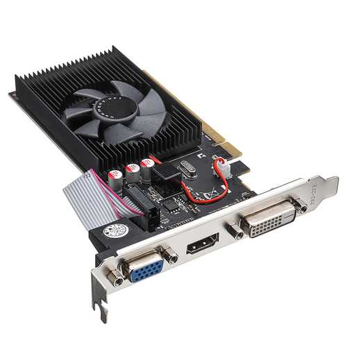 HD6450 2G D3 64Bit 2GB GDDR3 625MHz 1066MHz PCI-E 1.1 Gaming Video Graphics Card