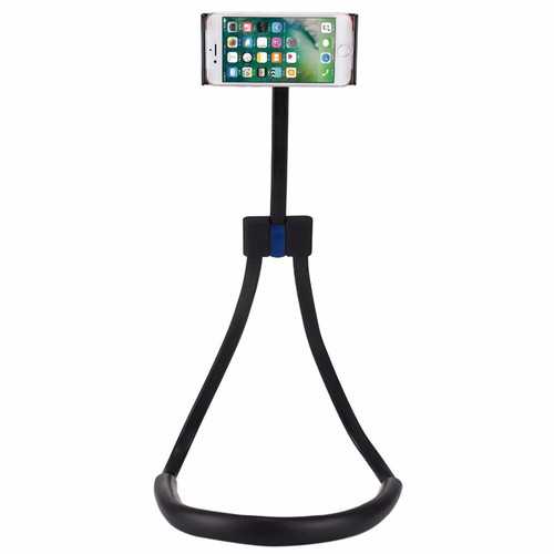 Haweel 4 in 1 Neck Hanging Waist Stand Selfie Stick 360 Degree Rotation Lazy Holder for Cell Phone