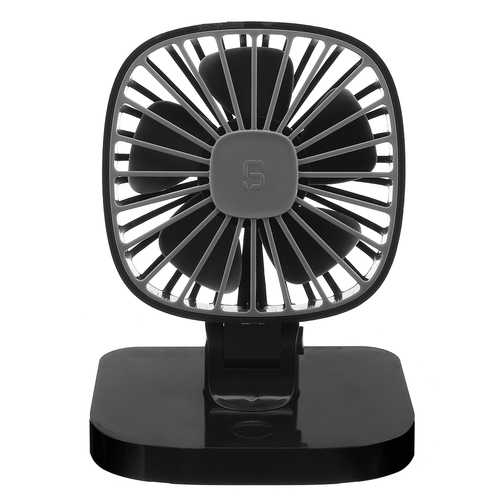 12/24V Portable Car Fan Cooling Cooler Rotated Desk Travel Office USB Charging