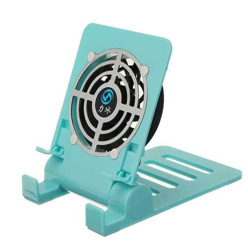 Univeral Mini Fan Cooling Foldable Desktop Phone Holder Bracket for Xiaomi Mobile Phone Tablet