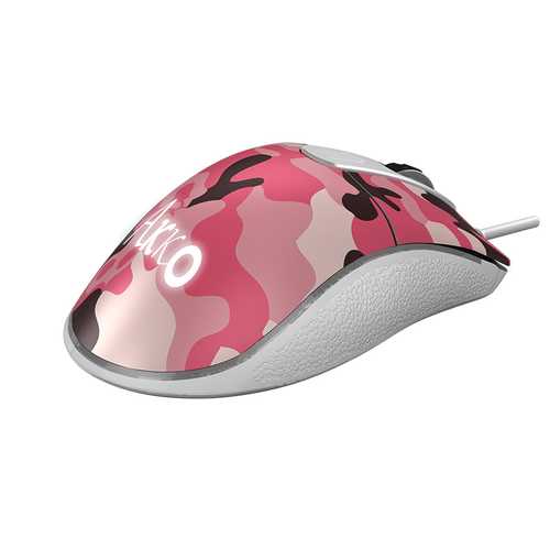 Akko Retro Cat Series Pixart 3320 4000DPI USB Wired RGB Backlit Optical Gaming Mouse