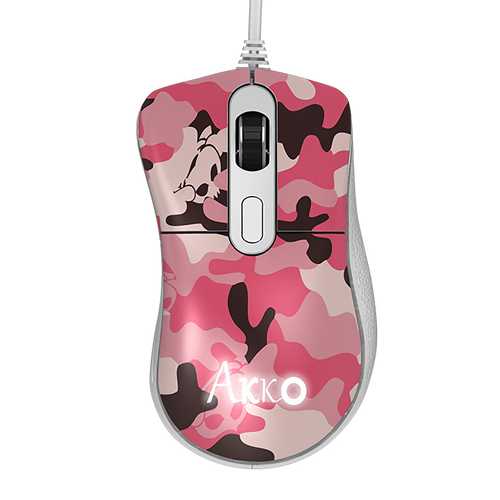 Akko Retro Cat Series Pixart 3320 4000DPI USB Wired RGB Backlit Optical Gaming Mouse