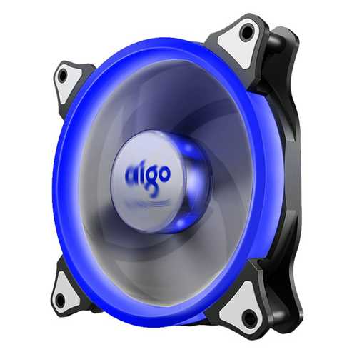 12V 3pcs Set AIGO Quiet Edition 120mm Adjustable RGB LED Cooling Fan Heatsink for PC Cooler