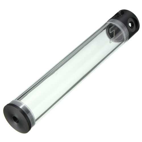 30cm G1/4 Thread 50mm Diameter Computer Water Cooling Cylinder Reservoir Tank