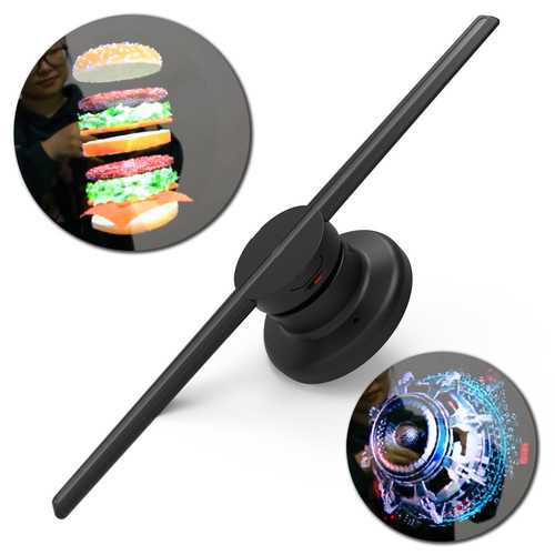 Upgraded 42cm/16.54" Wifi 3D Holographic Projector Hologram Player LED Display Fan Advertising