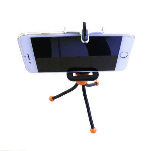 Universal Adjustable Clip Soft Tube Desktop Stand Tripod Holder for Samsung Xiaomi Mobile Phone