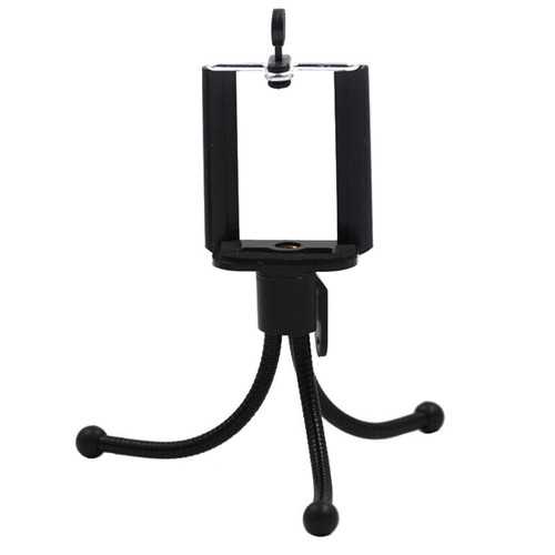 Universal Adjustable Clip Soft Tube Desktop Stand Tripod Holder for Samsung Xiaomi Mobile Phone