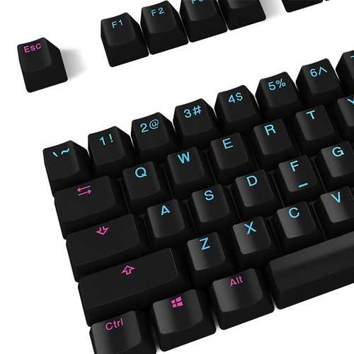 Akko X Ducky Midnight 108 Key OEM Profile PBT Keycaps Keycap Set for Mechanical Keyboard