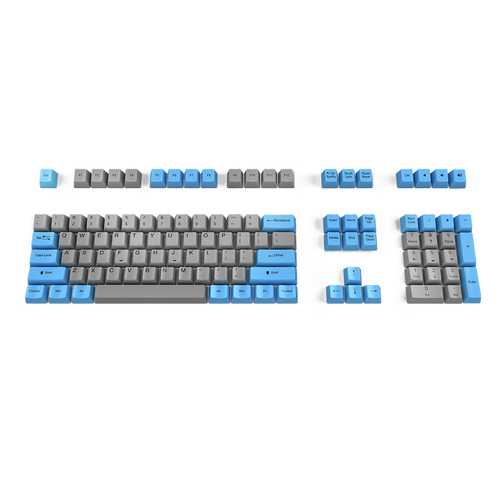 Akko X Ducky 108 Key OEM Profile PBT Retro Grey Blue Keycaps Keycap Set for Mechanical Keyboard