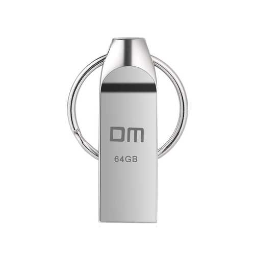 DM 64GB USB 2.0 Waterproof Aluminum USB Flash Drive Pen Drive U Disk with Key Ring