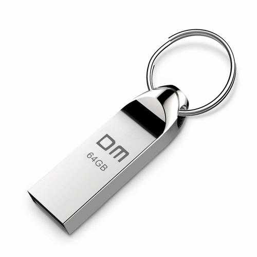 DM 64GB USB 2.0 Waterproof Aluminum USB Flash Drive Pen Drive U Disk with Key Ring