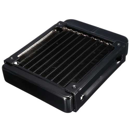 90mm 10 Tubes G1/4 Aluminum Computer Water Cooling Radiator Cooler For CPU Heatsink