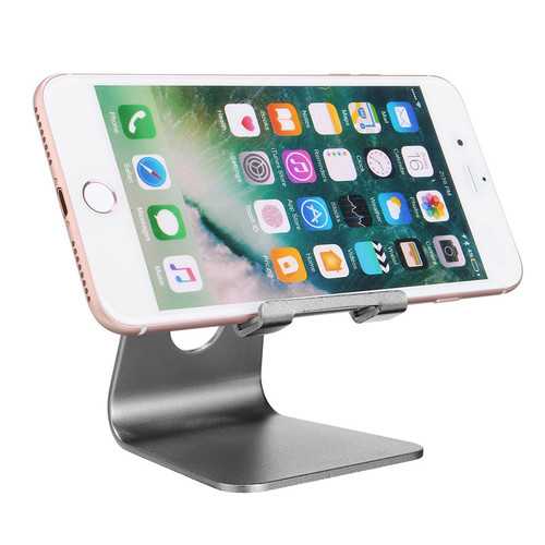 Universal Aluminum Alloy 270 Degree Adjustable Desktop Charging Holder Stand for Mobile Phone Tablet