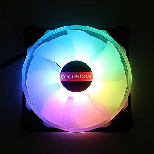 120mm 12V 1400 RPM Multi-Colored RGB PC Cooling Fan Cooler Heatsink