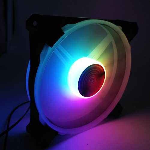 120mm 12V 1400 RPM Multi-Colored RGB PC Cooling Fan Cooler Heatsink