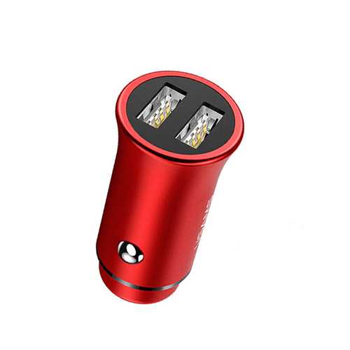 USAMS 3.1A Dual USB Ports Fast Car Charger With LED Light For Smart Phone Tablet Camera MP4