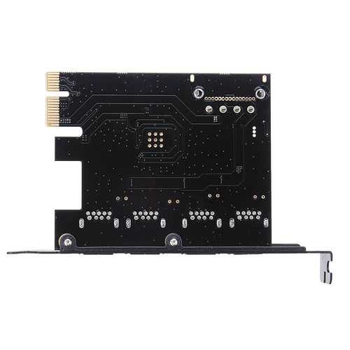 PCI-E to USB3.0 4 Ports USB 3.0 Expansion Card 4 PIN Interface Power Connector For Desktop