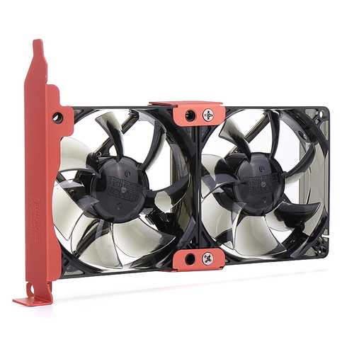 Universal PC 12V 8CM Double PCI Mount VGA Graphic Card Cooler Silence Cooling Fan