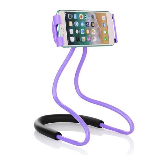 Universal Hanging Neck Long Arm 360 Degree Rotation Lazy Phone Holder for iPhone Xiaomi