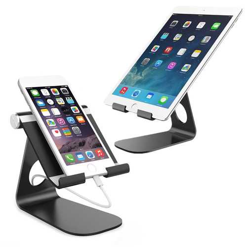 Bakeey™ Aluminum Alloy Multi-angle Adjustable Anti-slip Desktop Holder for iPad Tablet Mobile Phone