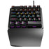 HXSJ J100 One Hand 35keys Blue Switch Mechanical Keyboard 7 Backlight Full Key No Conflict