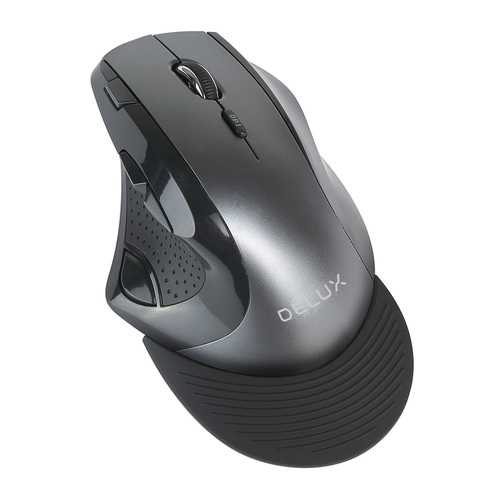 Delux M910GB 2400DPI 9-Button 2.4GHz Wireless Optical Mouse with Palm Rest