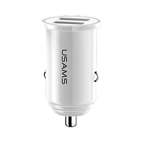 USAMS C8 3.1A Dual Ports Fast USB Car Charger With Indicator For Smart Phone Tablet Camera MP4