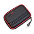 PORTABLE HARD DRIVE/GPS CASE - BLACK W/RED TRIM - LIFETIME WARRANTY