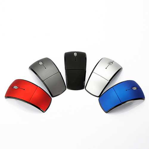 USB folding Wireless Optical Arc Mouse