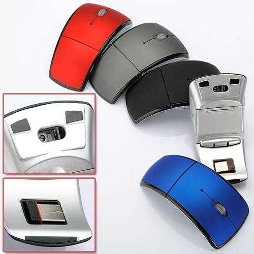 USB folding Wireless Optical Arc Mouse